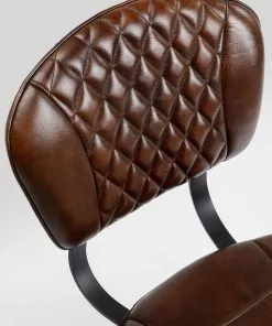 Kare Design Samba Tuoli, Nahkaa, Ruskea -Huonekalu kauppa krzeslo skorzane brazowe nogi czarne 46x88 cm 6