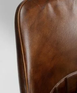 Kare Design Rumba Nojatuoli - Nahkaa, Ruskea -Huonekalu kauppa krzeslo skorzane z podlokietnikami brazowe 54x87 cm nogi czarne 7