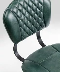 Kare Design Samba Tuoli, Nahkaa, Tummanvihreä -Huonekalu kauppa krzeslo skorzane zielone nogi czarne 46x88 cm 5