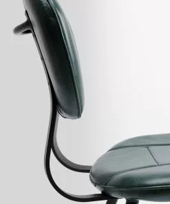 Kare Design Samba Tuoli, Nahkaa, Tummanvihreä -Huonekalu kauppa krzeslo skorzane zielone nogi czarne 46x88 cm 8