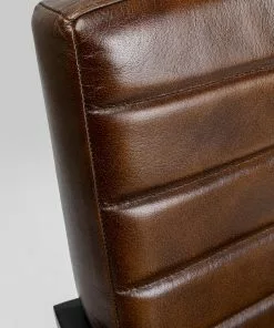 Kare Design Lola Tuoli Käsinojilla- Nahka, Metalli, Ruskea -Huonekalu kauppa krzeslo swing skorzane z podlokietnikami brazowe 51x89 cm 9