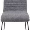 Kare Design Lord Tuoli, Harmaa -Huonekalu kauppa krzeslo tapicerowane szare nogi czarne stalowe 50x86 cm 2
