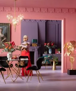 Kare Design Viva Tuoli, Musta -Huonekalu kauppa krzeslo viva 50x82 cm czarne nogi zlote 10 scaled