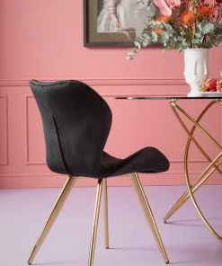 Kare Design Viva Tuoli, Musta -Huonekalu kauppa krzeslo viva 50x82 cm czarne nogi zlote 13 scaled