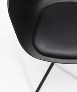Kare Design Bel Air Tuoli Käsinojilla -Huonekalu kauppa krzeslo z podlokietnikami bel air 58x78 cm czarne ekoskora 7