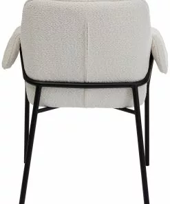 Kare Design Bess Tuoli Käsinojilla, Kermanvärinen -Huonekalu kauppa krzeslo z podlokietnikami bess 70x85 cm kremowe 5