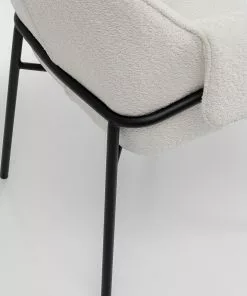 Kare Design Bess Tuoli Käsinojilla, Kermanvärinen -Huonekalu kauppa krzeslo z podlokietnikami bess 70x85 cm kremowe 7