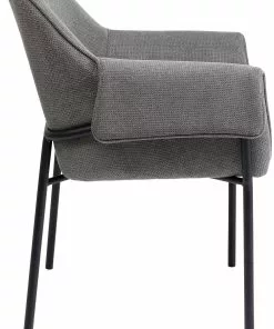 Kare Design Bess Tuoli Käsinojilla, Harmaa -Huonekalu kauppa krzeslo z podlokietnikami bess 70x85 cm szare 3