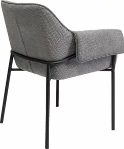 Kare Design Bess Tuoli Käsinojilla, Harmaa -Huonekalu kauppa krzeslo z podlokietnikami bess 70x85 cm szare 4