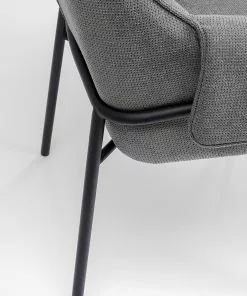 Kare Design Bess Tuoli Käsinojilla, Harmaa -Huonekalu kauppa krzeslo z podlokietnikami bess 70x85 cm szare 8