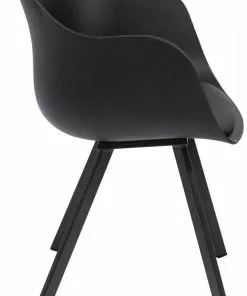 Kare Design Brentwood Tuoli Käsinojilla -Huonekalu kauppa krzeslo z podlokietnikami brentwood 58x78 cm czarne ekoskora 3