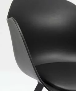 Kare Design Brentwood Tuoli Käsinojilla -Huonekalu kauppa krzeslo z podlokietnikami brentwood 58x78 cm czarne ekoskora 5