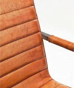 Kare Design Riffle Buffalo Tuoli Käsinojilla, Ruskea -Huonekalu kauppa krzeslo z podlokietnikami cantilever riffle 55x85 cm brazowe skora naturalna 8