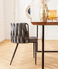 Kare Design Cheerio Tuoli Käsinojilla, Harmaa (sis. Tyynyn) -Huonekalu kauppa krzeslo z podlokietnikami cheerio 55x75 cm szare 12