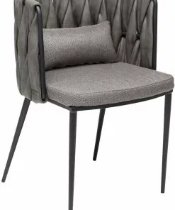 Kare Design Cheerio Tuoli Käsinojilla, Harmaa (sis. Tyynyn) -Huonekalu kauppa krzeslo z podlokietnikami cheerio 55x75 cm szare 9