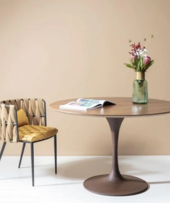 Kare Design Cheerio Tuoli Käsinojilla, Keltainen (sis. Tyynyn)