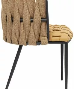 Kare Design Cheerio Tuoli Käsinojilla, Keltainen (sis. Tyynyn) -Huonekalu kauppa krzeslo z podlokietnikami cheerio 55x75 cm zolte 3