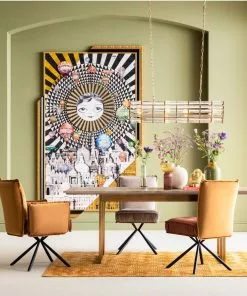 Kare Design Chelsea Tuoli Käsinojilla, Ruskea