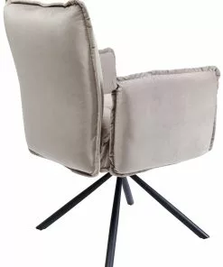 Kare Design Chelsea Tuoli Käsinojilla, Harmaa -Huonekalu kauppa krzeslo z podlokietnikami chelsea 65x90 cm szare 4