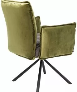 Kare Design Chelsea Tuoli Käsinojilla, Vihreä -Huonekalu kauppa krzeslo z podlokietnikami chelsea 65x90 cm szaro zielone 4