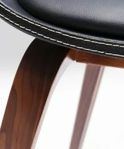 Kare Design Costa Walnut Tuoli Käsinojilla, Pähkinä -Huonekalu kauppa krzeslo z podlokietnikami costa 52x71 cm czarne ekoskora 12