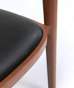 Kare Design Valencia Tuoli Käsinojilla, Ruskea -Huonekalu kauppa krzeslo z podlokietnikami drewno brazowe siedzisko czarne 60x74 cm 9