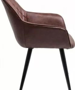 Kare Design Harry Tuoli Käsinojilla, Ruskea -Huonekalu kauppa krzeslo z podlokietnikami harry 60x84 cm brazowe ekoskora 3