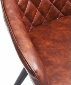 Kare Design Harry Tuoli Käsinojilla, Ruskea -Huonekalu kauppa krzeslo z podlokietnikami harry 60x84 cm brazowe ekoskora 7