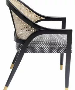 Kare Design Horizon Tuoli Käsinojilla -Huonekalu kauppa krzeslo z podlokietnikami horizon 58x82 cm czarne 3