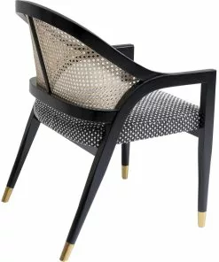 Kare Design Horizon Tuoli Käsinojilla -Huonekalu kauppa krzeslo z podlokietnikami horizon 58x82 cm czarne 4