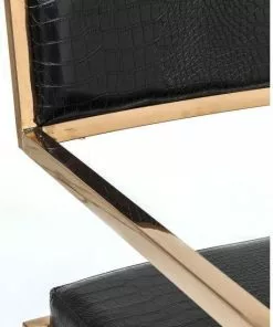 Kare Design Jazz Tuoli Käsinojilla, Ruusukulta -Huonekalu kauppa krzeslo z podlokietnikami jazz 49x81 cm czarno miedziane 6