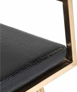 Kare Design Jazz Tuoli Käsinojilla, Ruusukulta -Huonekalu kauppa krzeslo z podlokietnikami jazz 49x81 cm czarno miedziane 8