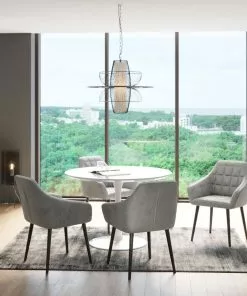 Kare Design Kim Tuoli Käsinojilla, Harmaa -Huonekalu kauppa krzeslo z podlokietnikami kim 58x82 cm szare 12