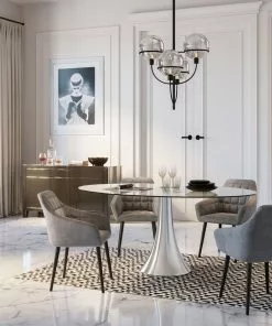 Kare Design Kim Tuoli Käsinojilla, Harmaa -Huonekalu kauppa krzeslo z podlokietnikami kim 58x82 cm szare 13