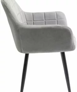 Kare Design Kim Tuoli Käsinojilla, Harmaa -Huonekalu kauppa krzeslo z podlokietnikami kim 58x82 cm szare 3