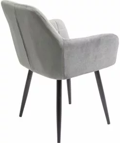 Kare Design Kim Tuoli Käsinojilla, Harmaa -Huonekalu kauppa krzeslo z podlokietnikami kim 58x82 cm szare 4