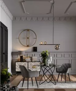 Kare Design Kira Tuoli Käsinojilla, Harmaa -Huonekalu kauppa krzeslo z podlokietnikami kira 58x82 cm szare 13