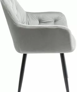 Kare Design Kira Tuoli Käsinojilla, Harmaa -Huonekalu kauppa krzeslo z podlokietnikami kira 58x82 cm szare 3