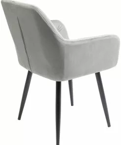 Kare Design Kira Tuoli Käsinojilla, Harmaa -Huonekalu kauppa krzeslo z podlokietnikami kira 58x82 cm szare 4
