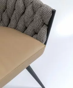 Kare Design Knot Tweed Tuoli Käsinojilla -Huonekalu kauppa krzeslo z podlokietnikami knot 68x79 cm brazowe 11