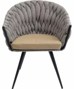 Kare Design Knot Tweed Tuoli Käsinojilla