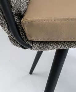 Kare Design Knot Tweed Tuoli Käsinojilla -Huonekalu kauppa krzeslo z podlokietnikami knot 68x79 cm brazowe 6