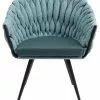 Kare Design Knot Tuoli Käsinojilla, Sinivihreä -Huonekalu kauppa krzeslo z podlokietnikami knot 68x79 cm niebieskozielone 2