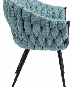 Kare Design Knot Tuoli Käsinojilla, Sinivihreä -Huonekalu kauppa krzeslo z podlokietnikami knot 68x79 cm niebieskozielone 5