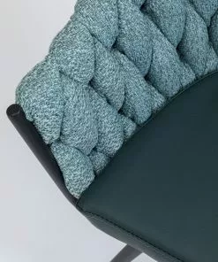 Kare Design Knot Tuoli Käsinojilla, Sinivihreä -Huonekalu kauppa krzeslo z podlokietnikami knot 68x79 cm niebieskozielone 6