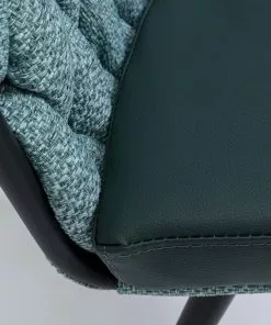 Kare Design Knot Tuoli Käsinojilla, Sinivihreä -Huonekalu kauppa krzeslo z podlokietnikami knot 68x79 cm niebieskozielone 9