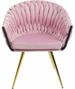 Kare Design Knot Tuoli Käsinojilla, Mauve