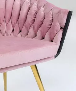 Kare Design Knot Tuoli Käsinojilla, Mauve -Huonekalu kauppa krzeslo z podlokietnikami knot 81x62 cm jasnorozowe 7