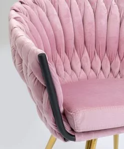 Kare Design Knot Tuoli Käsinojilla, Mauve -Huonekalu kauppa krzeslo z podlokietnikami knot 81x62 cm jasnorozowe 8