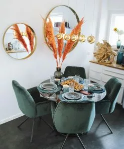 Kare Design Mila Tuoli Käsinojilla Vihreä -Huonekalu kauppa krzeslo z podlokietnikami mila 60x89 cm zielone 14